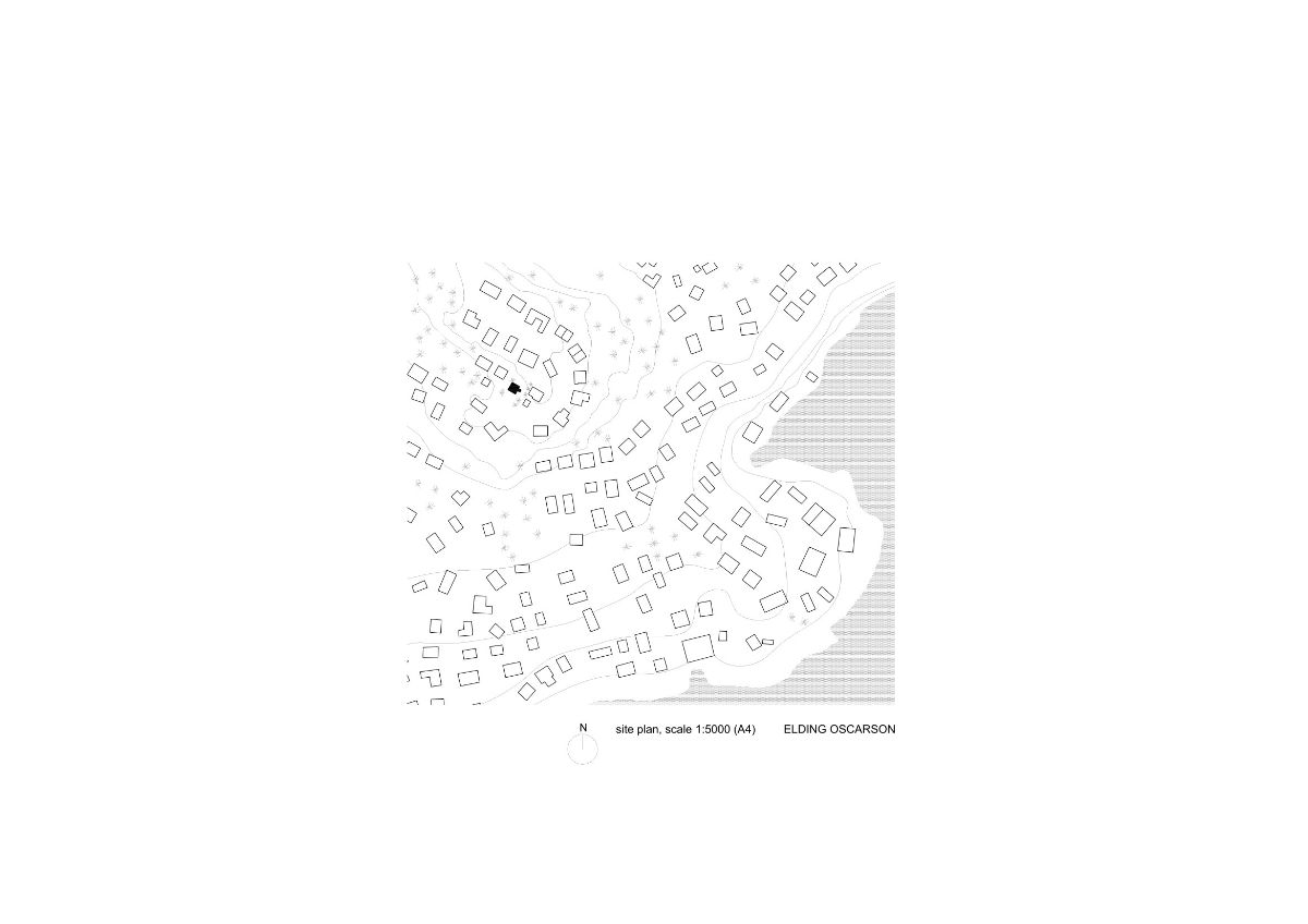 The site plan of the Gallery house.