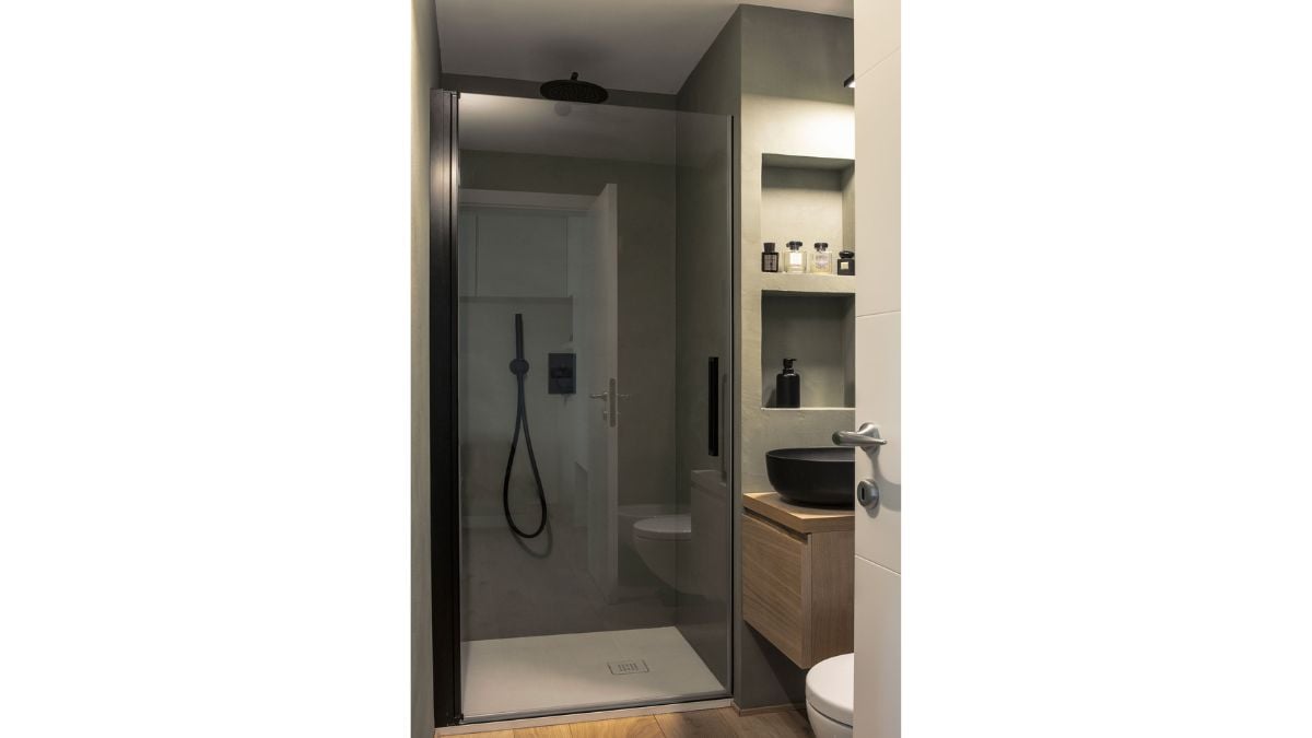 A bathroom would look amazing with an elegant shower.