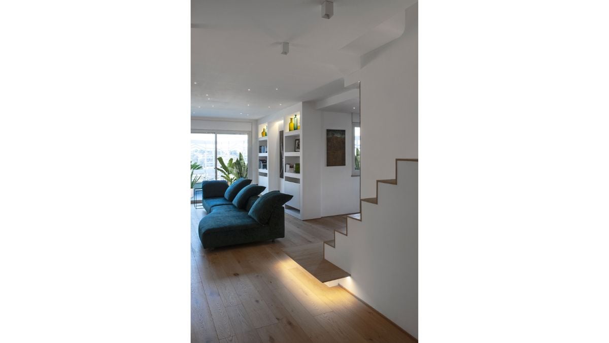 The interior reflects the latest trends in architecture and interior design.