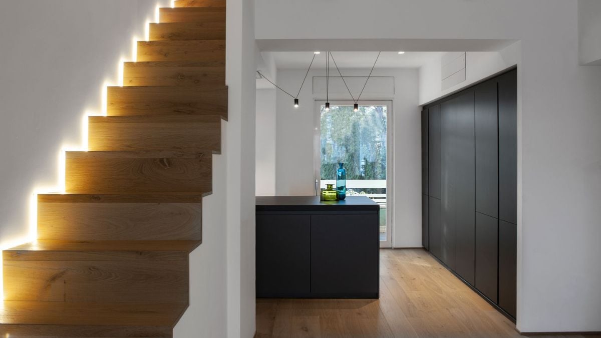 A state-of-the-art kitchen equipped with a high-end appliances and custom cabinetry.