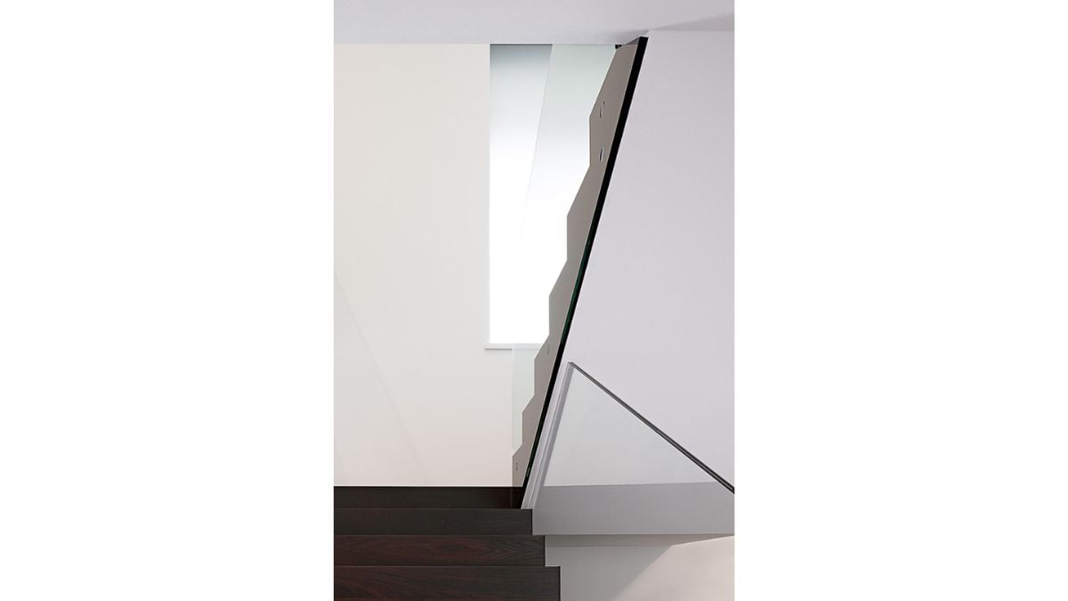 A contrast to the building's elegant white color design.