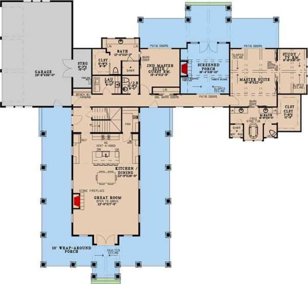 Tour This Majestic 4-Bedroom Farmhouse with Dual Master Suites ...
