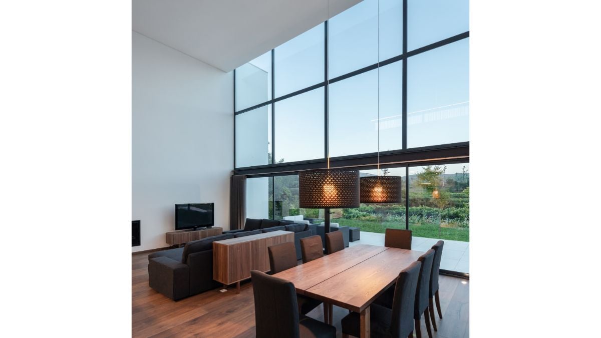 The house's reunification of the kitchen, dining area, and living room under one roof is a reference to the domestic layout of this area's traditional dwellings.