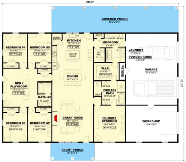 Tour This Contemporary 5-Bedroom Farmhouse with Timeless Timber Accents ...