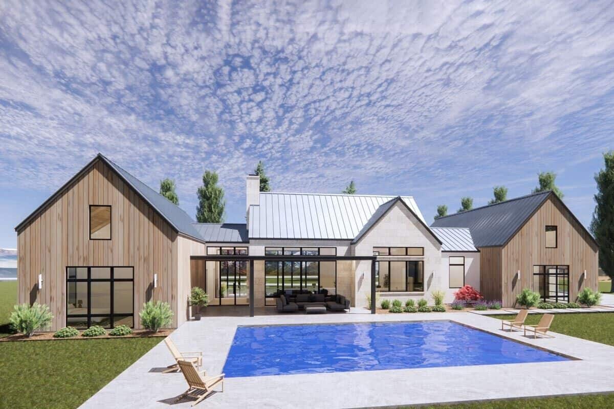 The covered lanai seamlessly transitions to the pool deck creating a wonderful entertaining space.