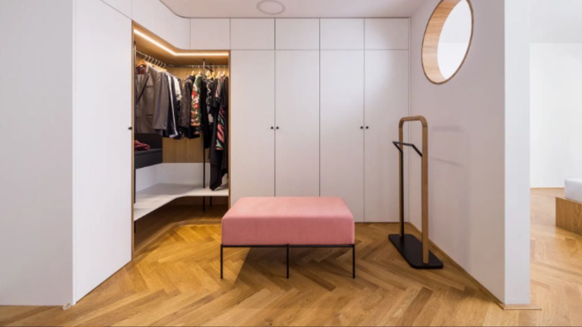 Welcome home dress room.