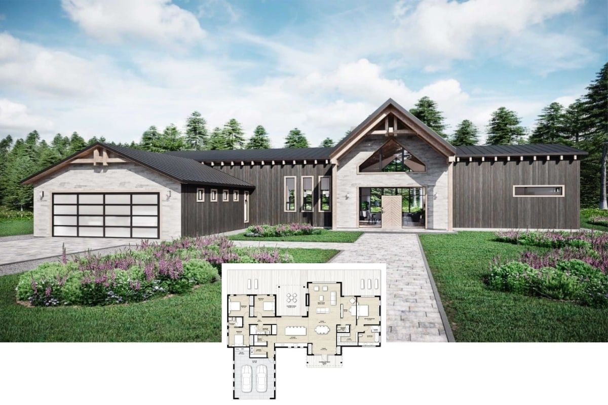 Explore the Perfect Blend of Rustic and Contemporary with This Stunning 4-Bedroom Barnhouse (2,742 Sq. Ft. Floor Plan Included)