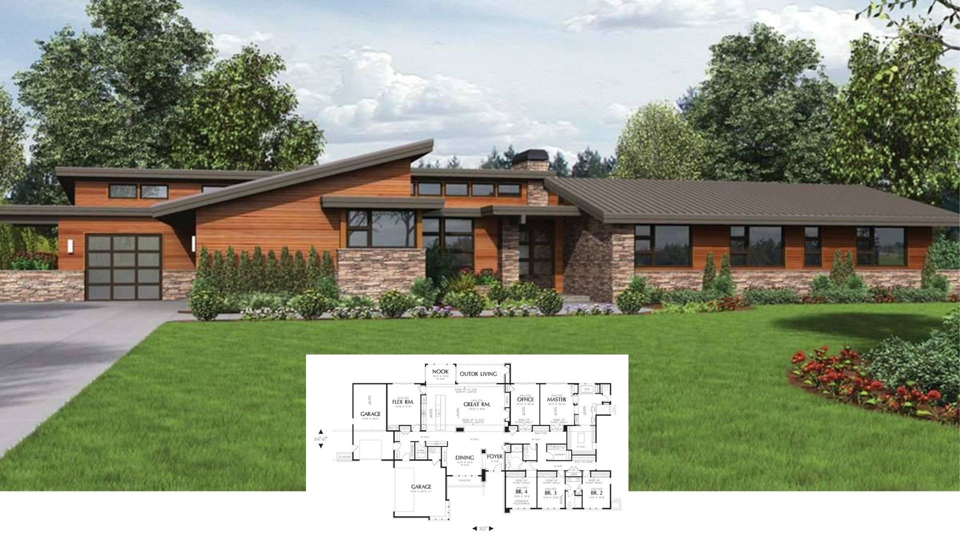 Discover This Mid-Century 4-Bedroom Home with Expansive Windows and Thoughtful Design (Explore This 3,938 Sq. Ft. Floor Plan)