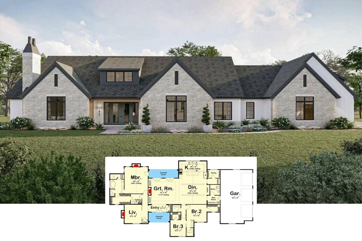 Experience the Timeless Refinement of This 3-Bedroom Craftsman Home with a Stunning Stone Facade (2,700+ Sq. Ft. Floor Plan Included)