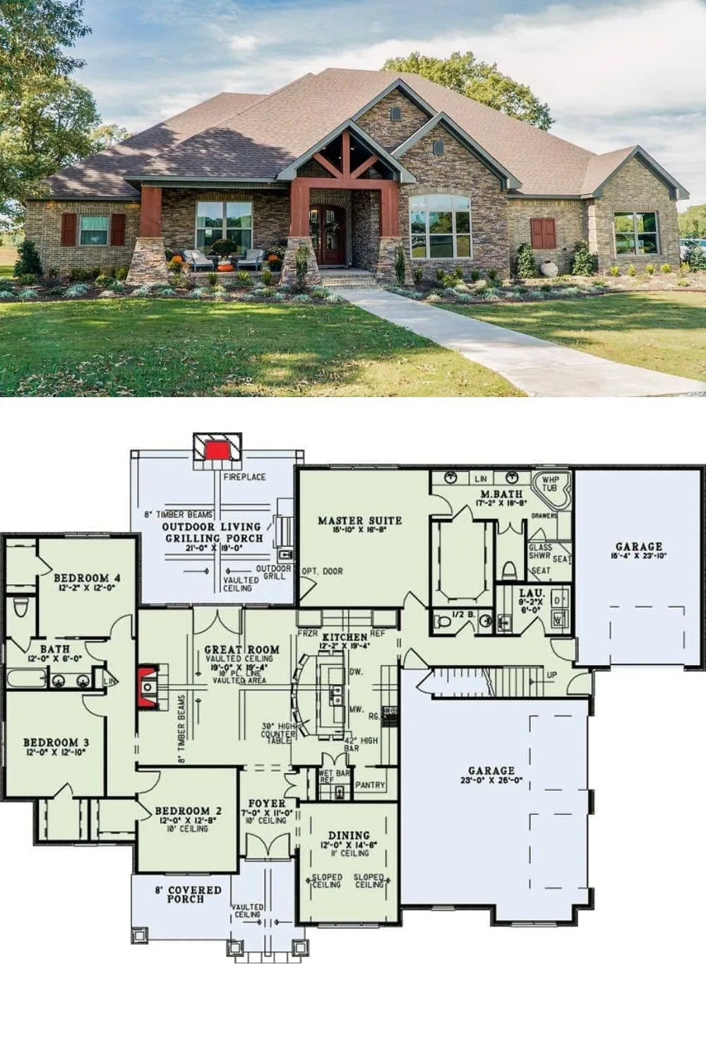 Craftsman-Style Floor Plan Provides Fresh Take on Tradition with a ...