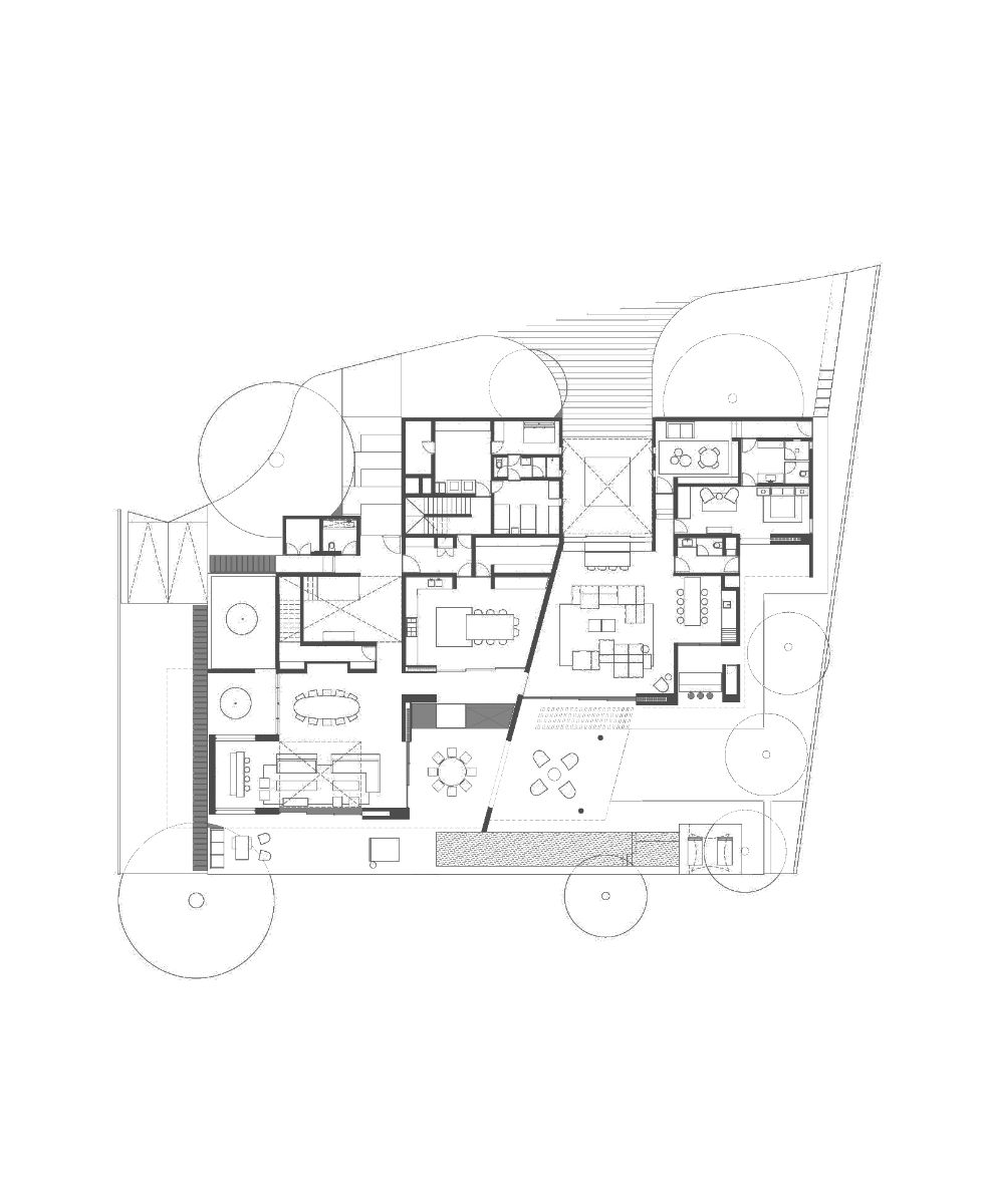 The house plan 1 of the Cualiacan house.