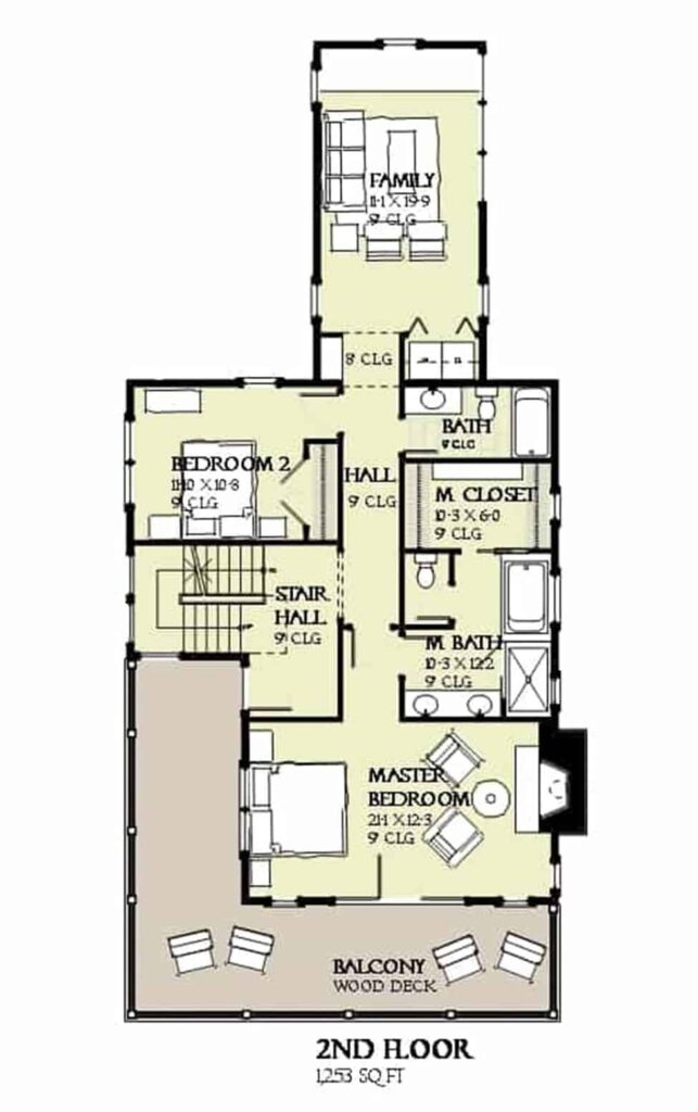 4-Bedroom Three-Story Beach Home with Wraparound Porch and Balcony ...
