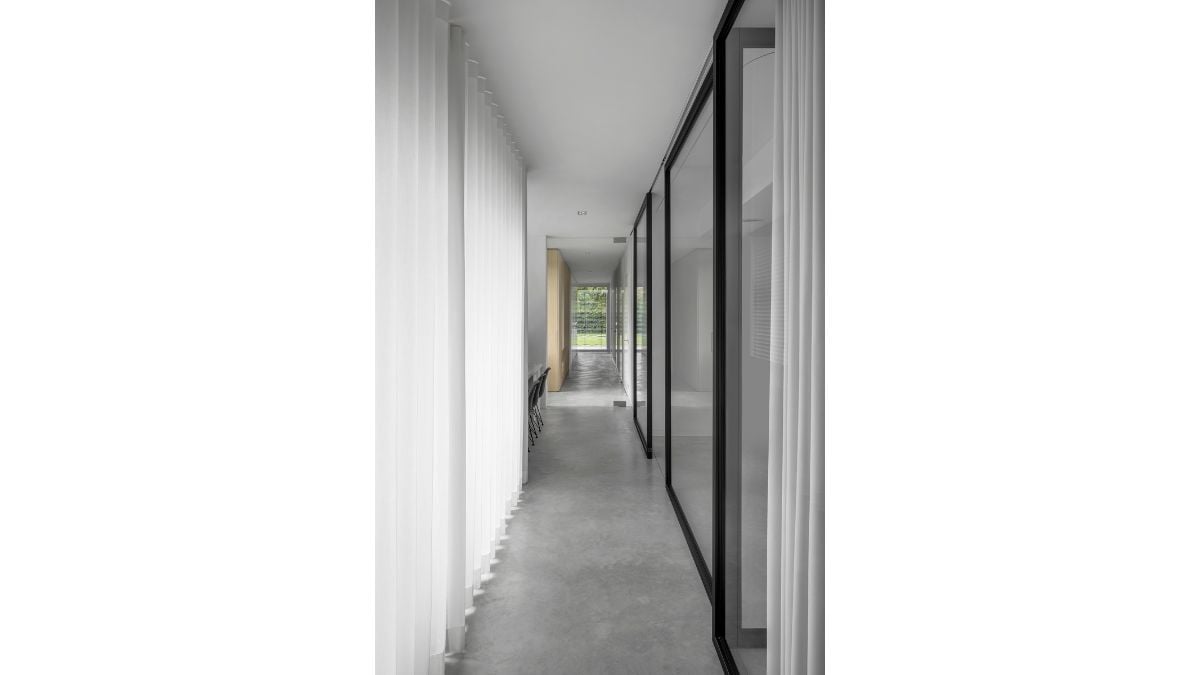 The sunshine makes the house bright; drapes will help block the light.