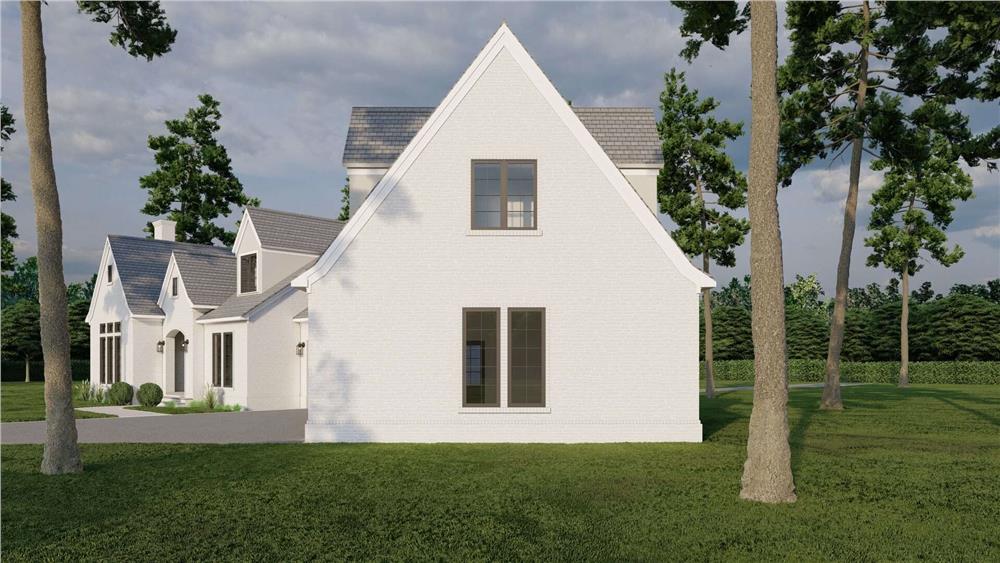 Large windows illuminate the garage and the bonus room above it.