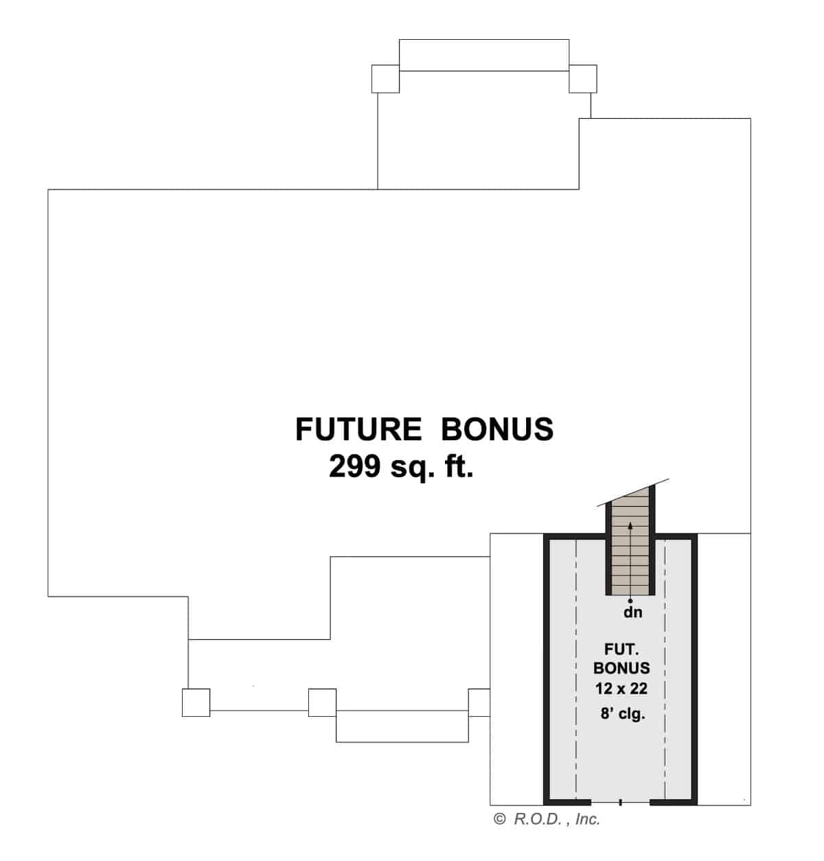 Bonus room floor plan