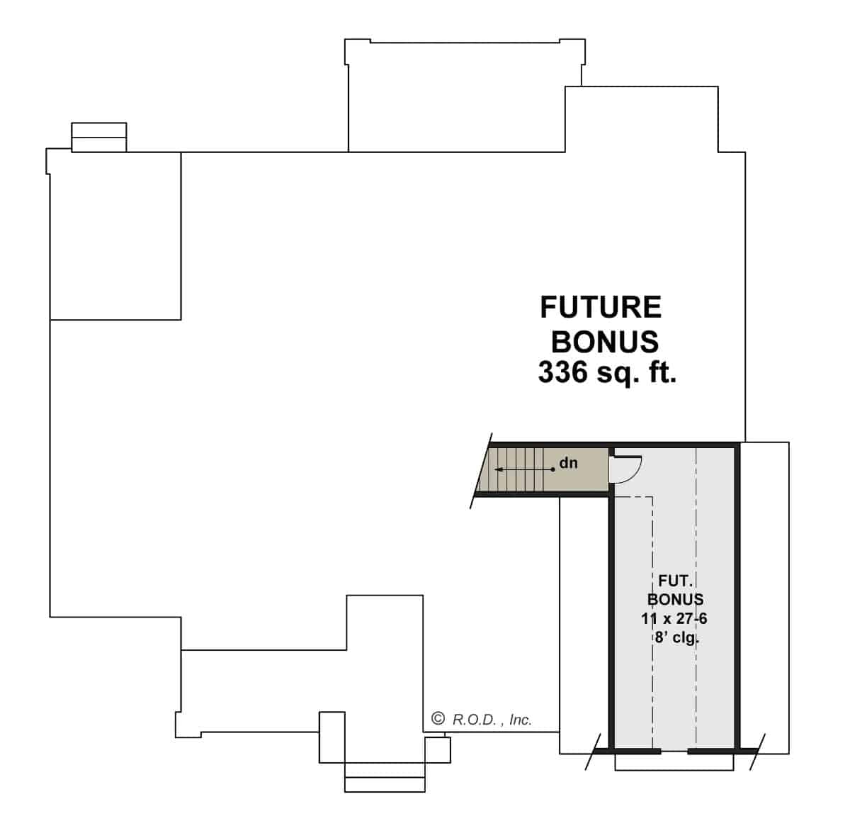 Bonus room floor plan