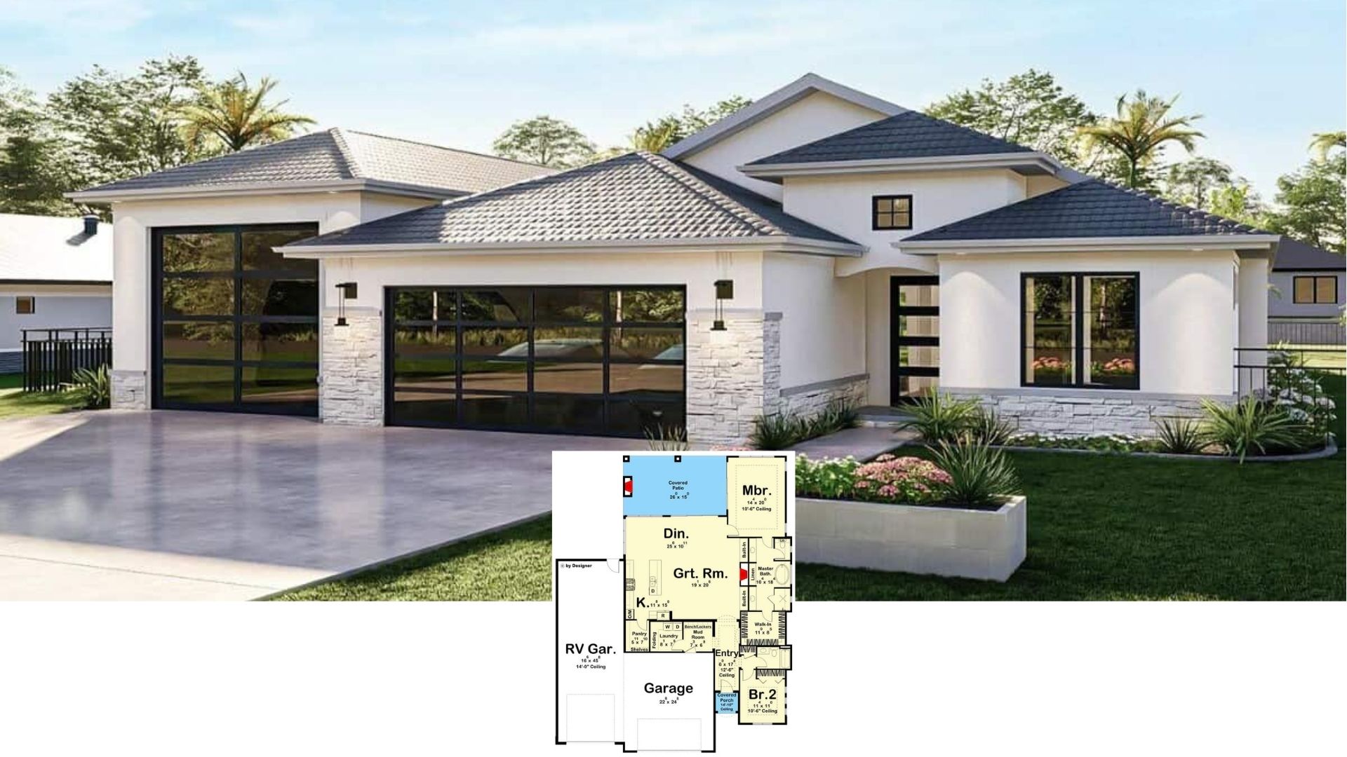 Come Tour This 1,959 Sq. Ft. 2-Bedroom Spanish Style Home with a Covered Patio (Floor Plan Included)