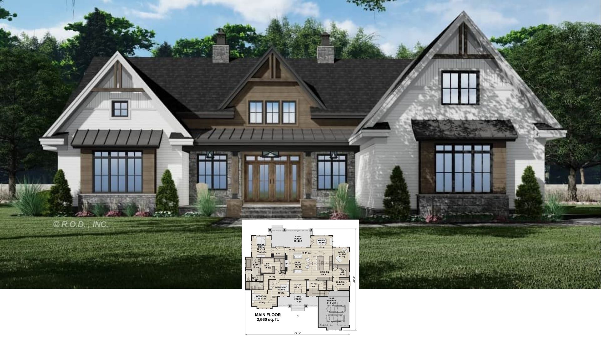 Tour This Stunning 2,660 Sq. Ft. Craftsman Retreat with 3 Bedrooms, Bold Timber Details, and a Flexible Bonus Space (Must-See Floor Plan)
