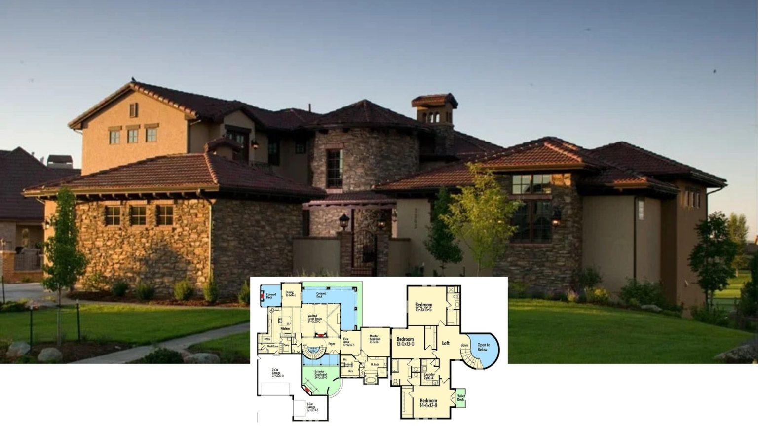 30 Tuscan-Style House Plans