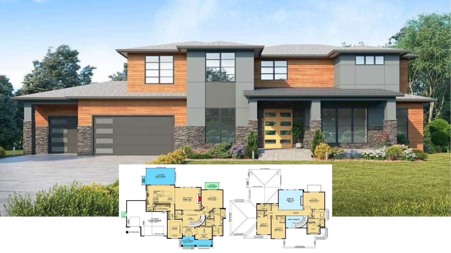 101 Contemporary Style House Floor Plans