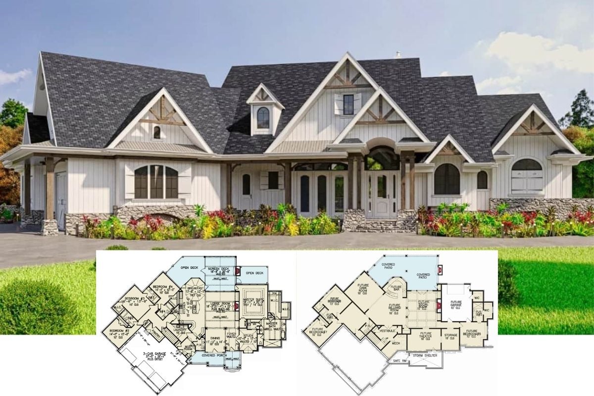 Introducing the “Tiger Creek” House Plan Featuring Four Bedrooms Spanning 3,773 Sq. Ft.  (Floor Plan)