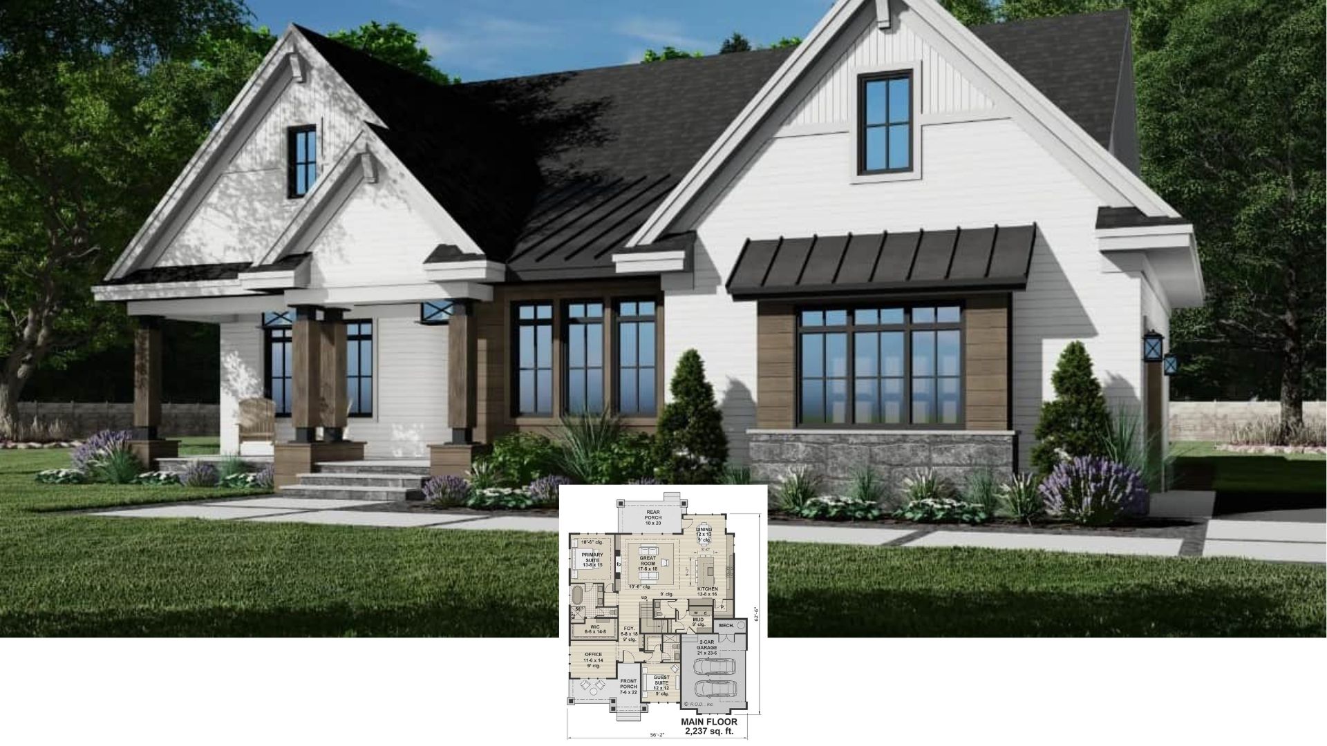 Welcome Home to This 2,237 Sq. Ft. Craftsman Masterpiece with 2 Bedrooms and Modern Accents (Explore This Floor Plan)