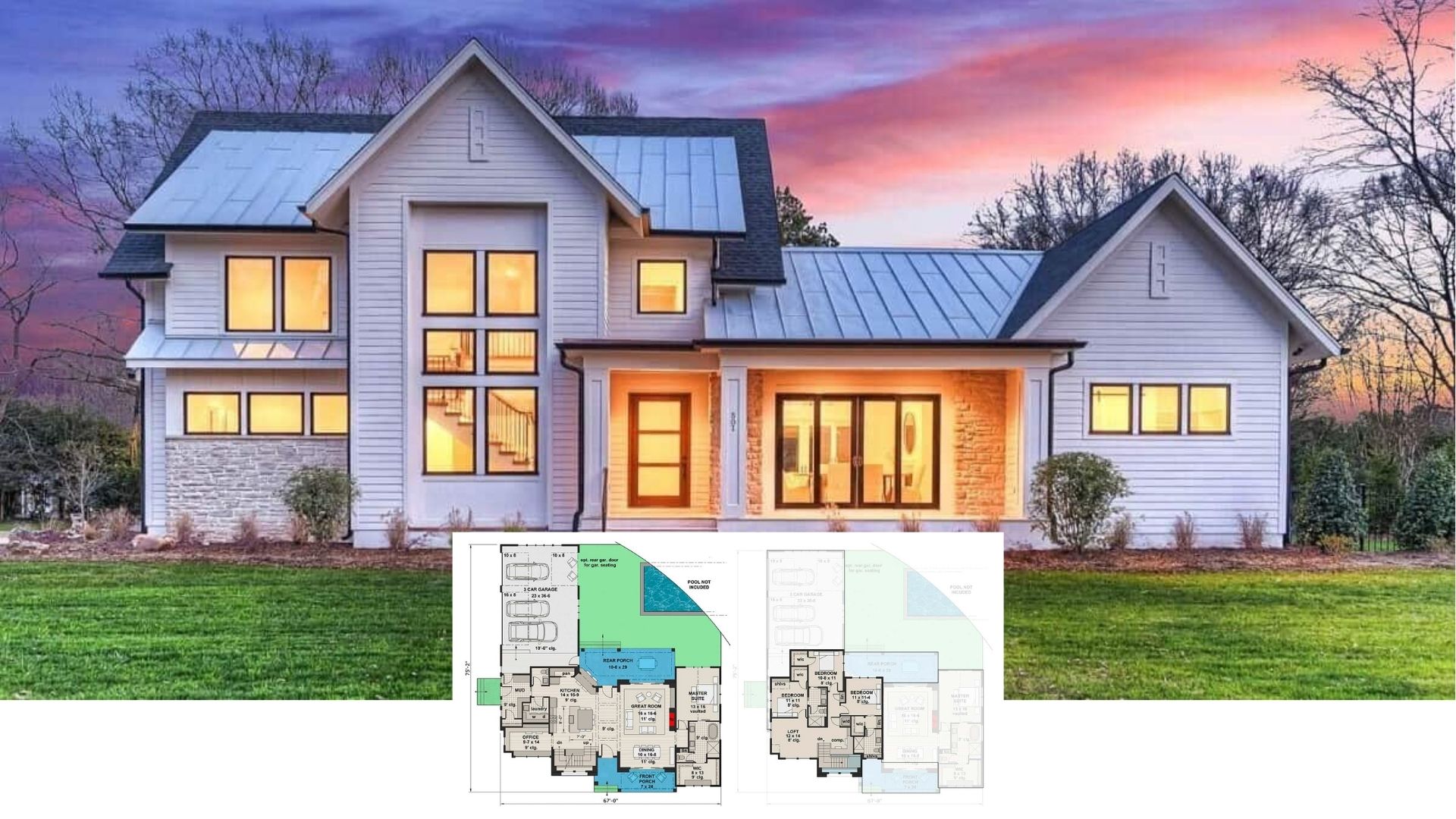 Discover This 4-Bedroom Modern Farmhouse with Striking Design and Spacious Living (Don’t Miss This 3,000+ Sq. Ft. Floor Plan)
