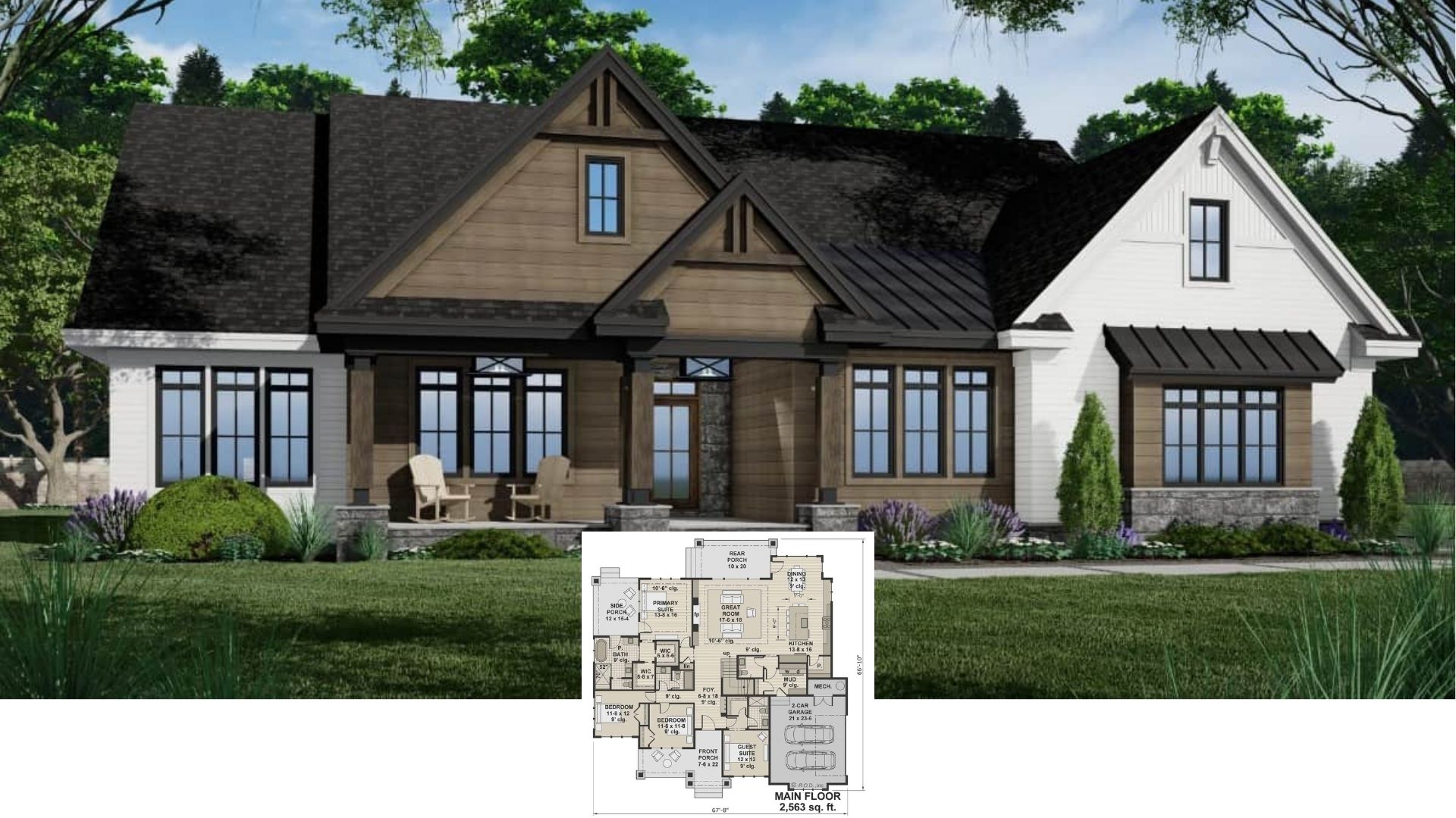 Discover the Timeless Elegance of This 4-Bedroom Craftsman Home with Modern Touches (See the Impressive 2,563 Sq. Ft. Floor Plan)