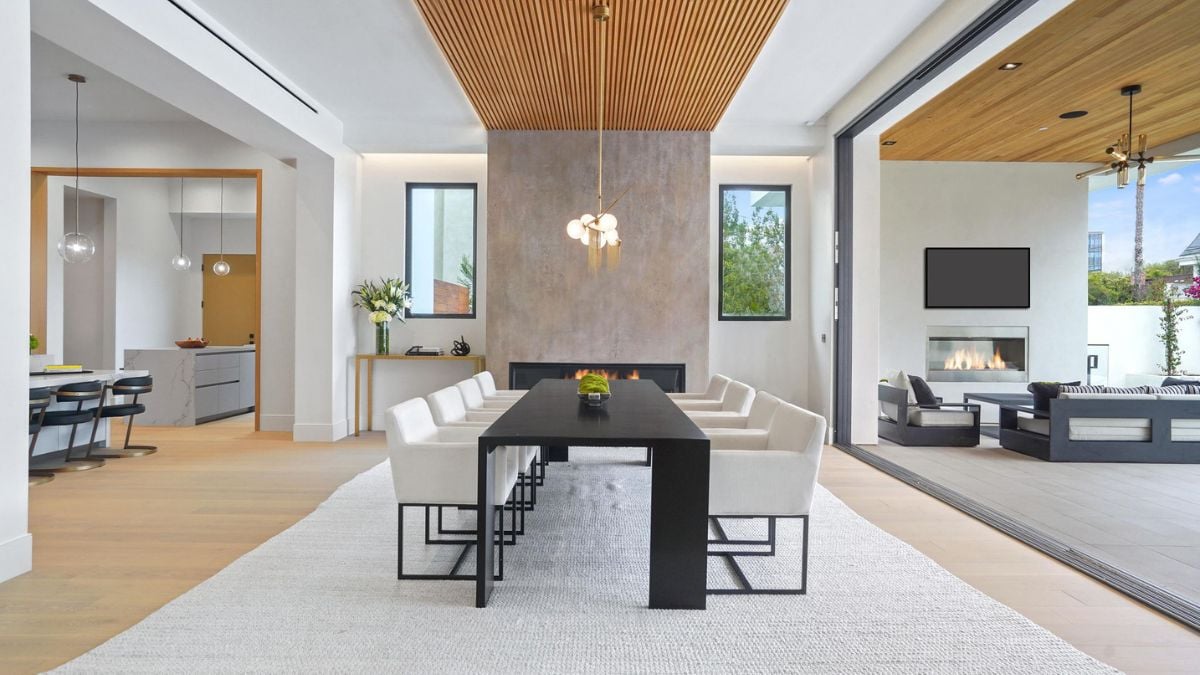 Positioned at the center of the open floor plan, the Dining Room seamlessly connects the Kitchen, Outdoor Patio, and Great Room.