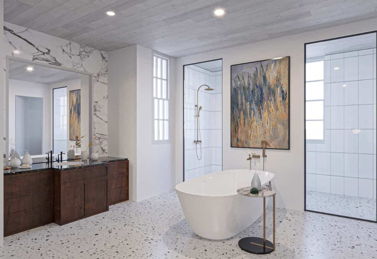 Modern Bathroom with Freestanding Tub