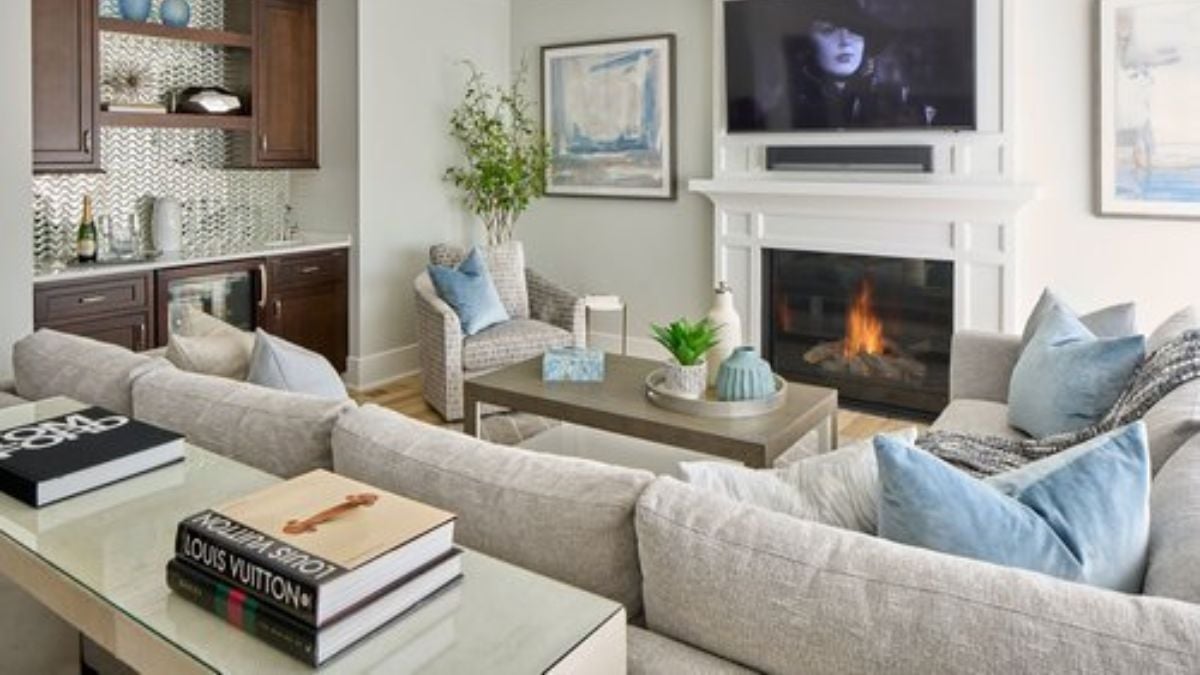 The living area of the home, which has a simple yet beautiful style.