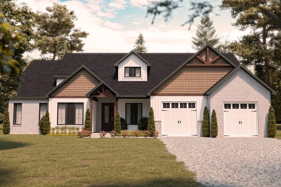 Craftsman Style Two-Story 3-Bedroom Home with Open Living Space and Bonus Room