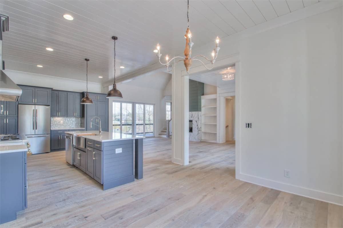 Modern Open-Concept Kitchen and Living Area