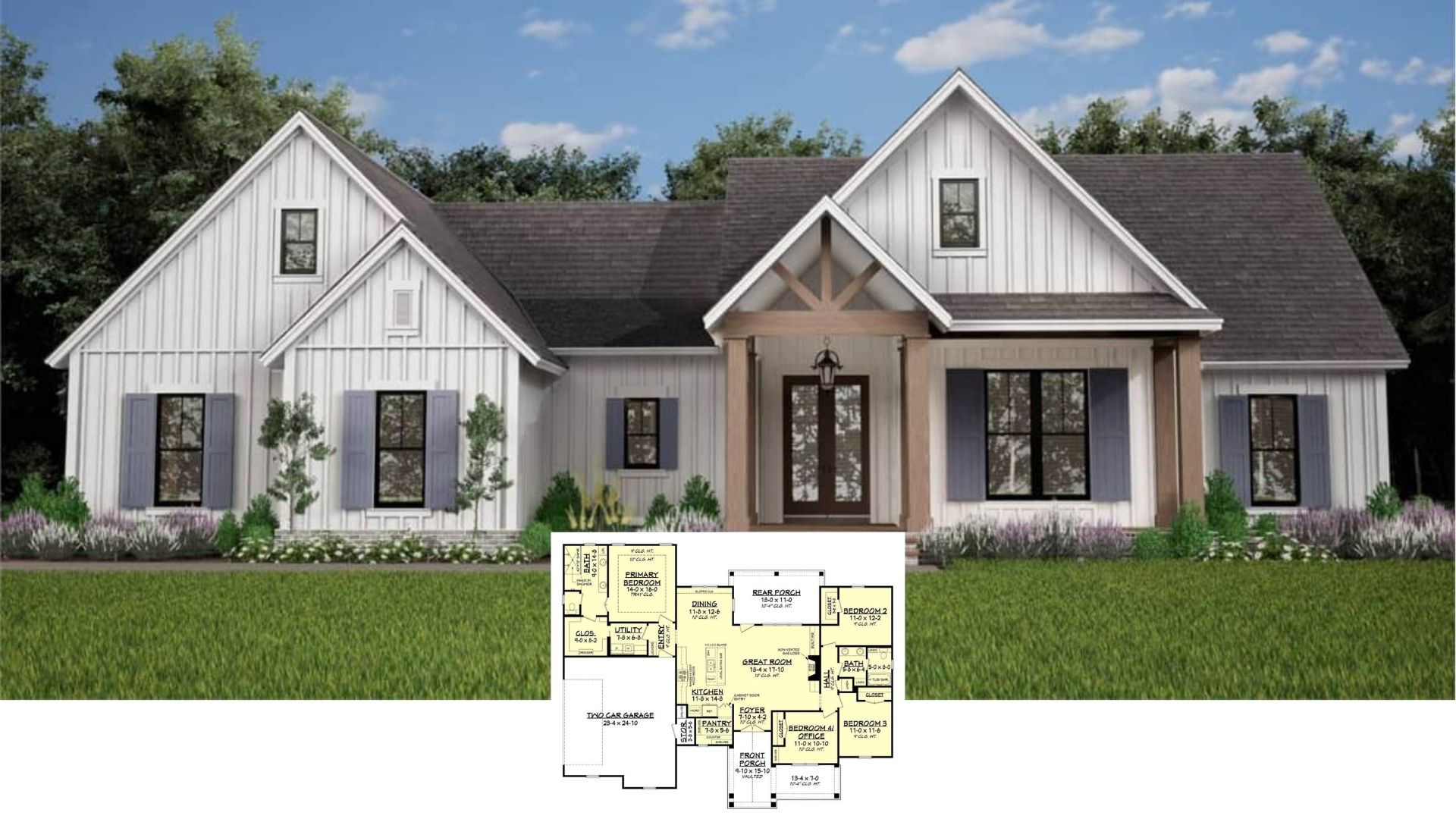 Explore This Inviting 4-Bedroom Craftsman Home with Perfect Symmetry and Function (1,998 Sq. Ft. Floor Plan Included)