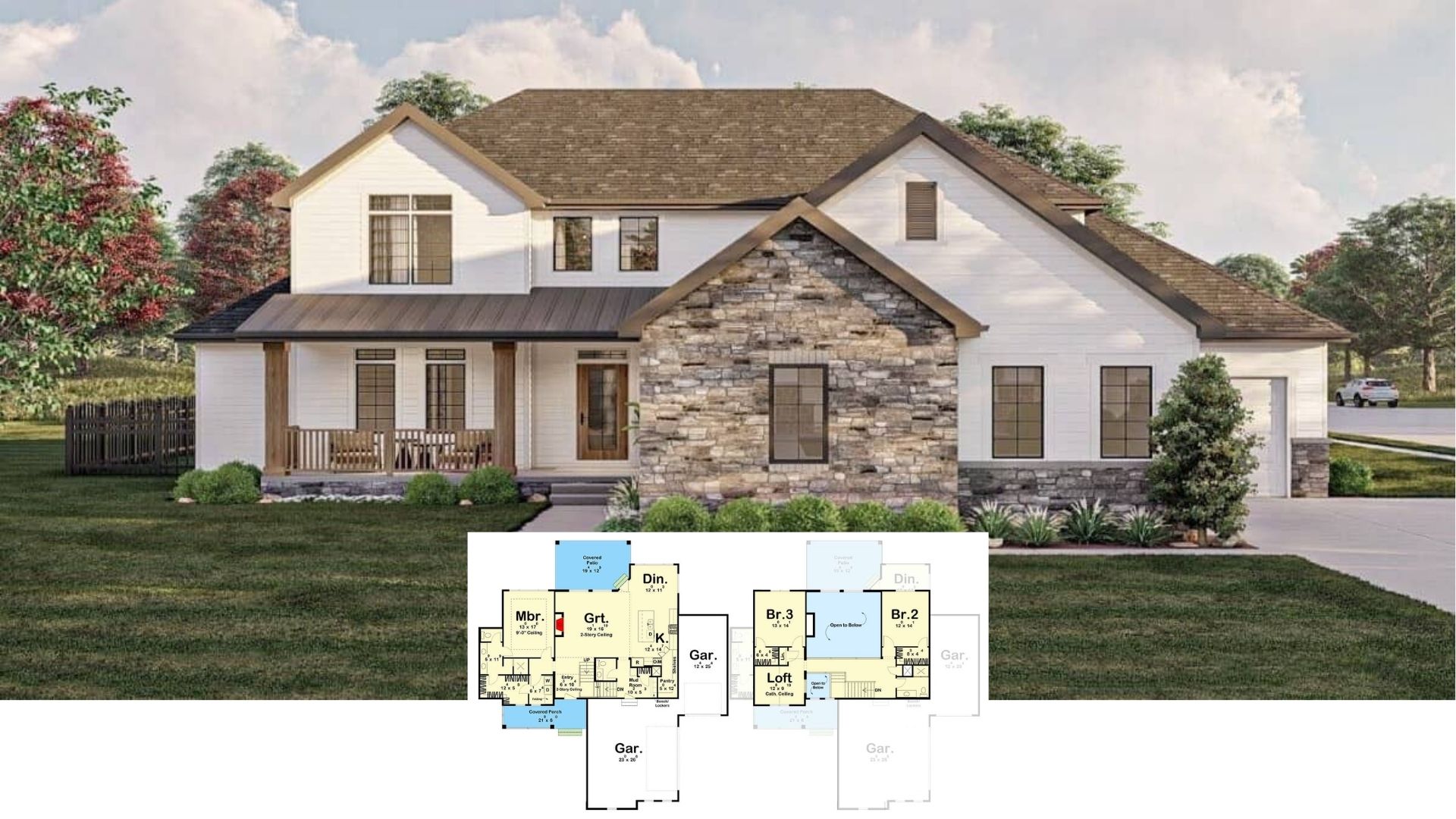 Step Inside This Modern 3-Bedroom Craftsman with a Striking Stone Facade and Airy Interiors (Check Out the 3,200 Sq. Ft. Floor Plan Here)