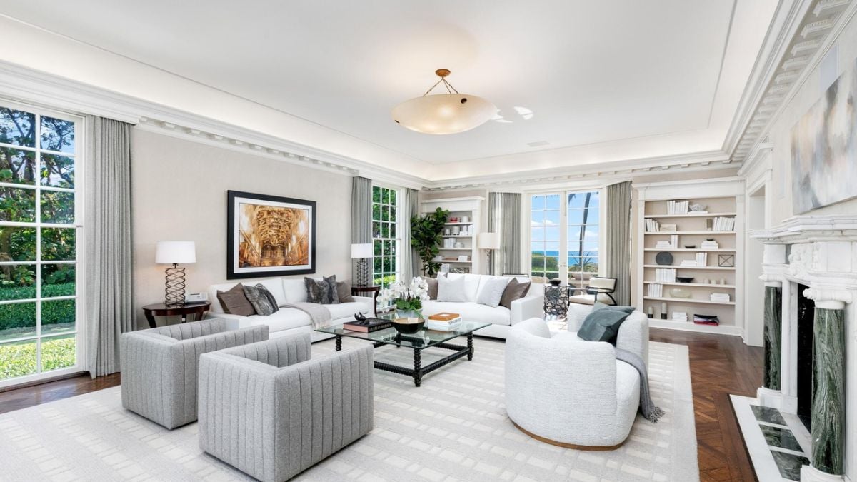 Mansion In Palm Beach, FL family area