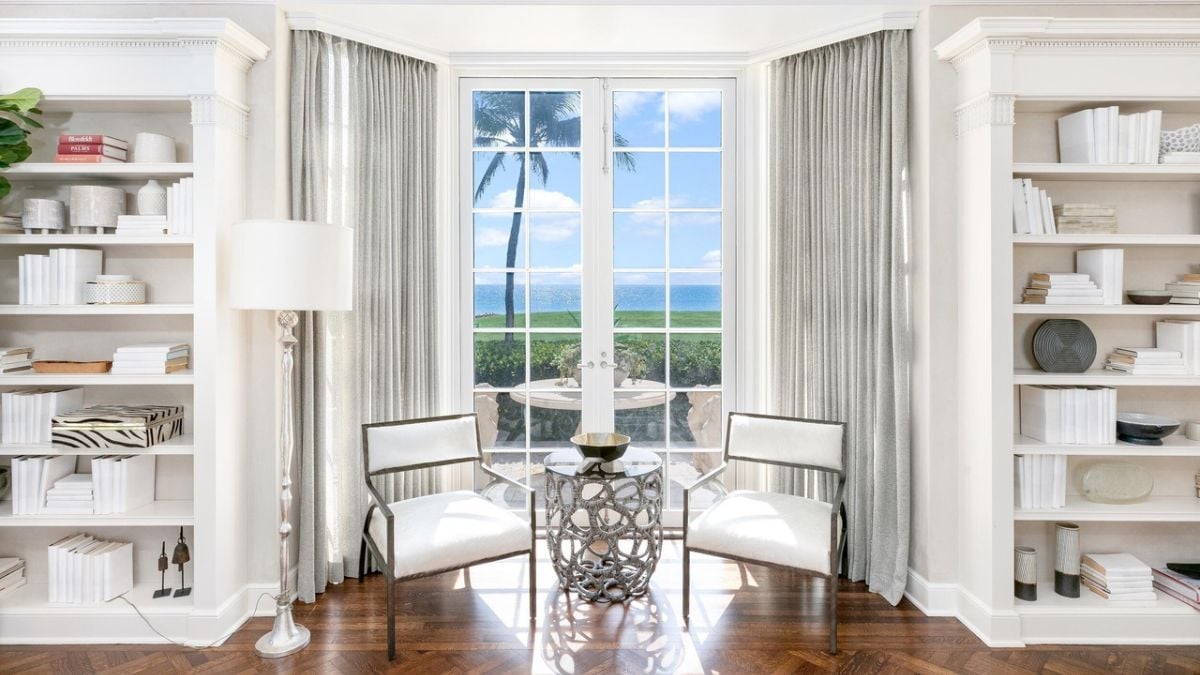 Mansion In Palm Beach, FL library