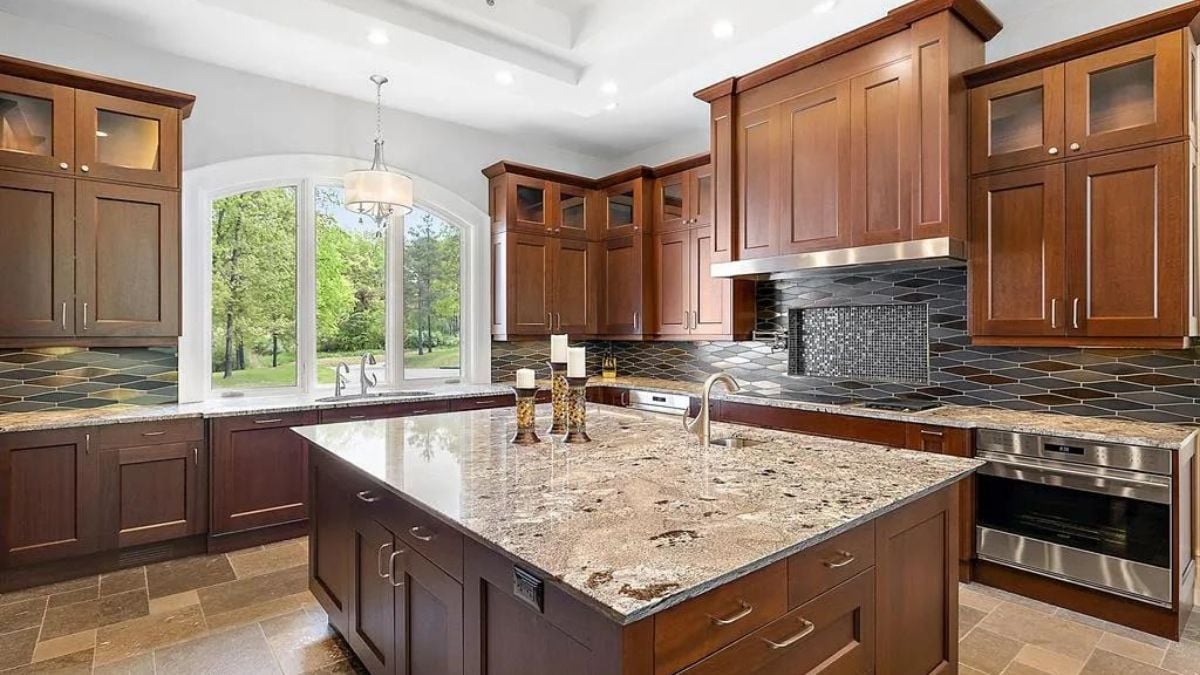 Interior of the kitchen counter