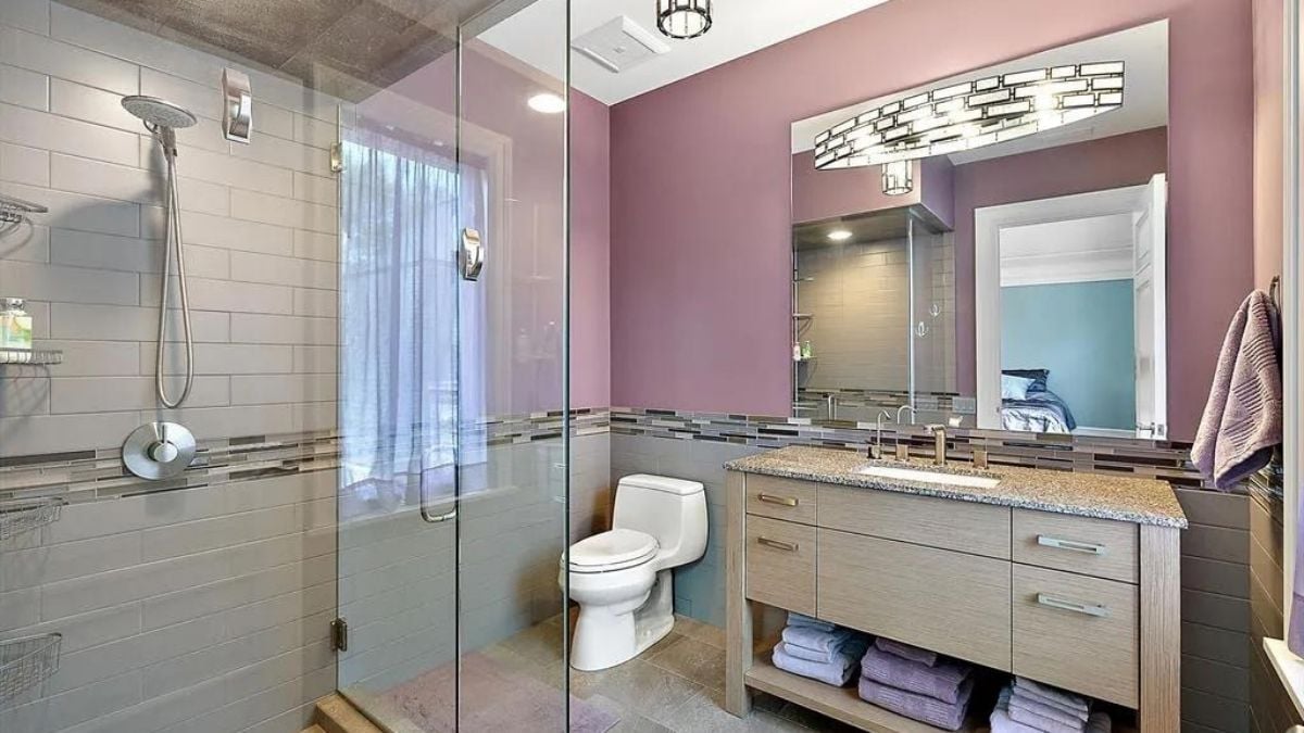 Glass bathroom