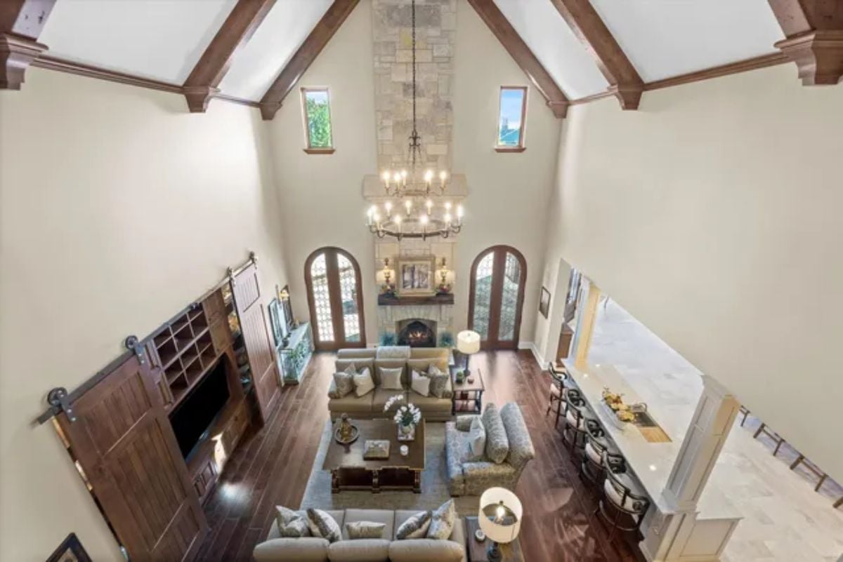 Living room top view