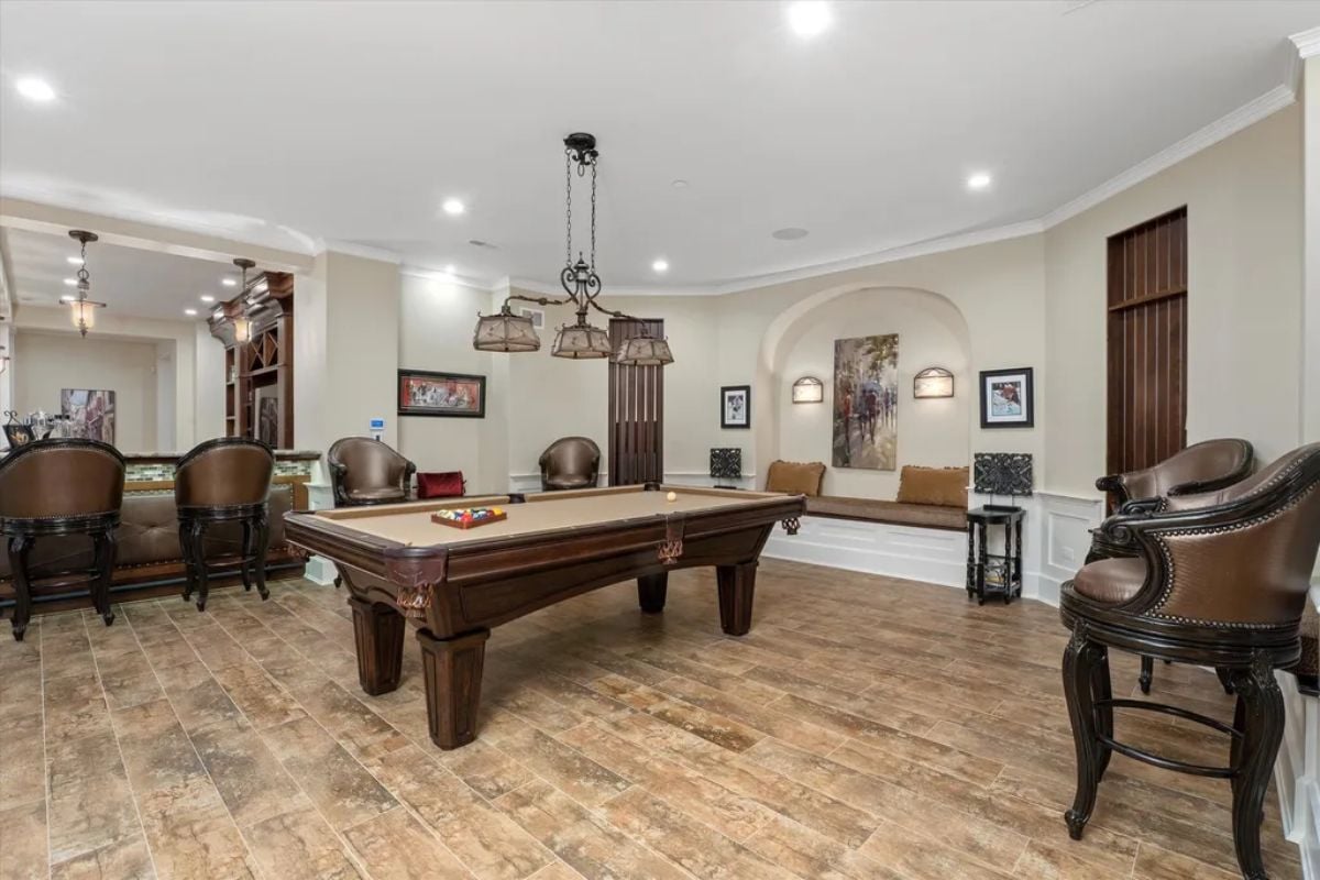 Mansion billiard room