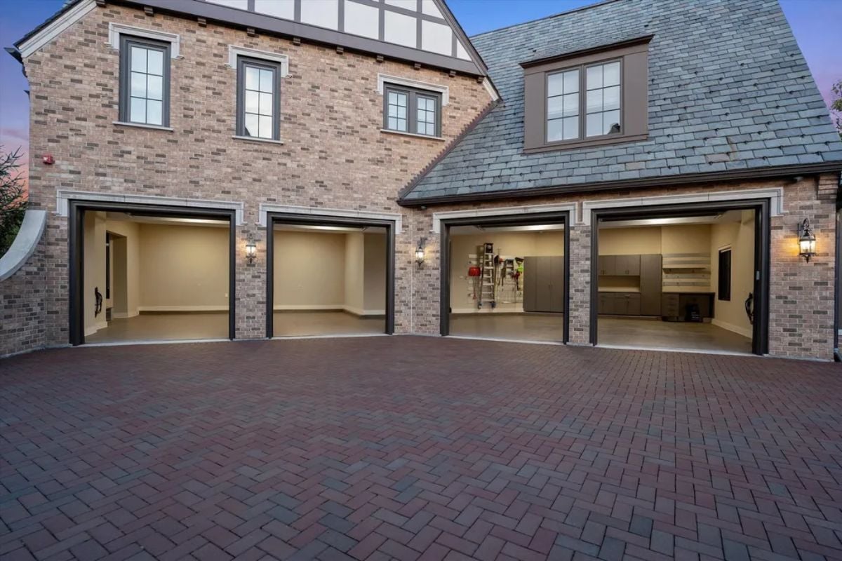 Mansion garage and storage room