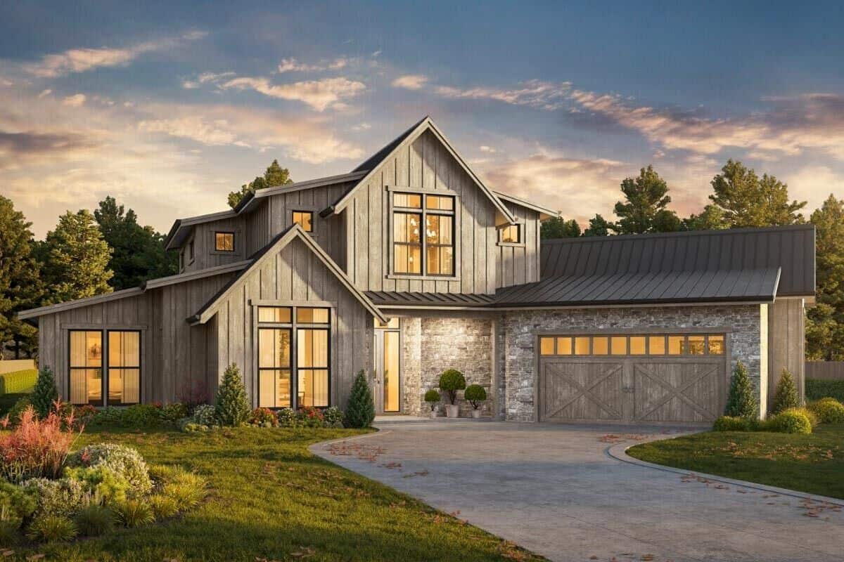 Front rendering showcasing an alternate exterior color.