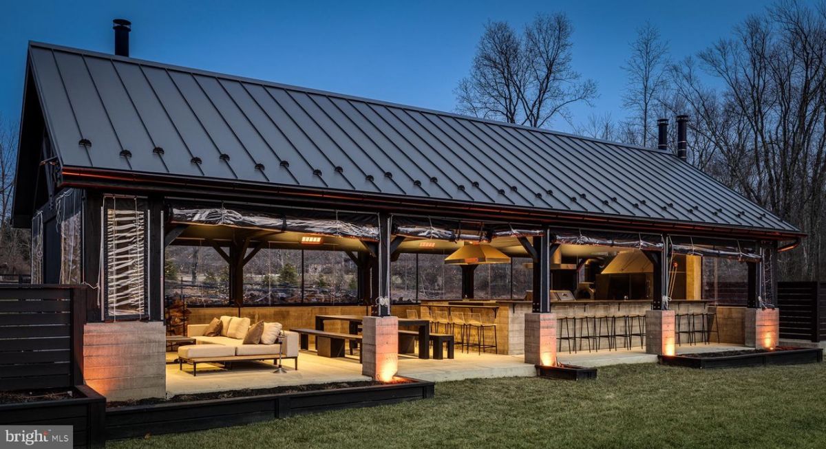 Event Pavilion with outdoor kitchen.