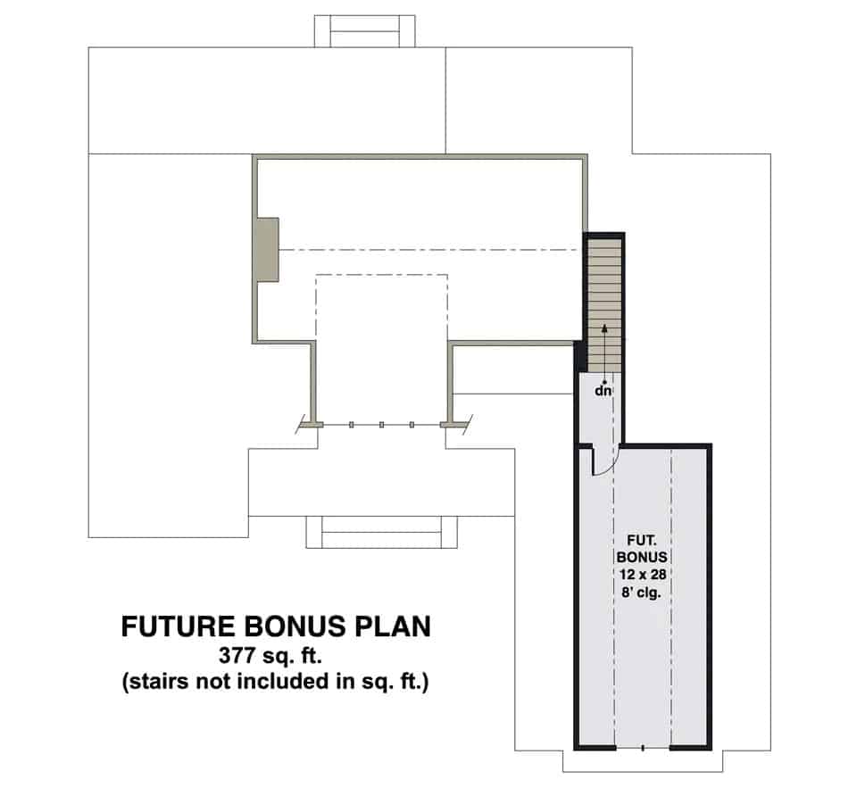Bonus level floor plan