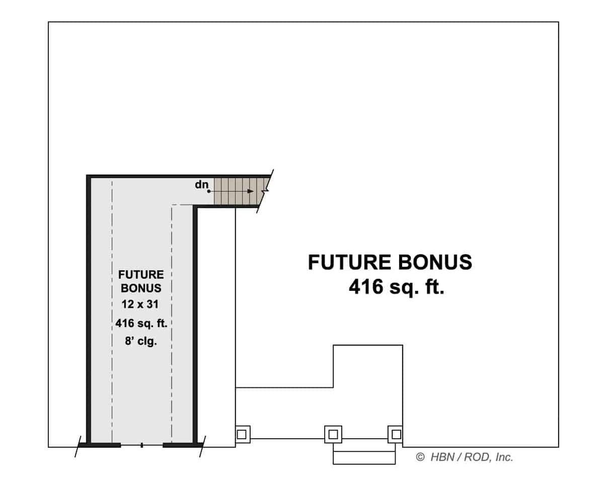 Bonus level floor plan