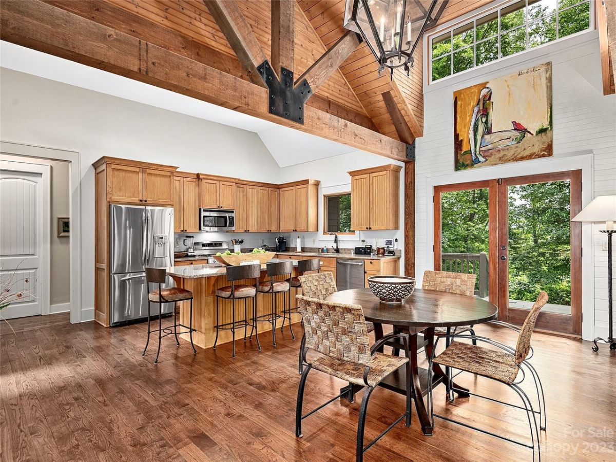 Guest's house kitchen.