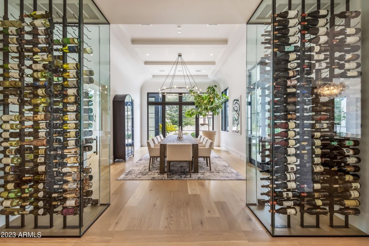 Dual wine wall.