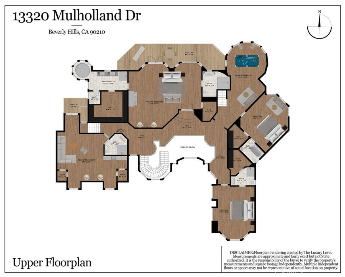 Upper floorplan