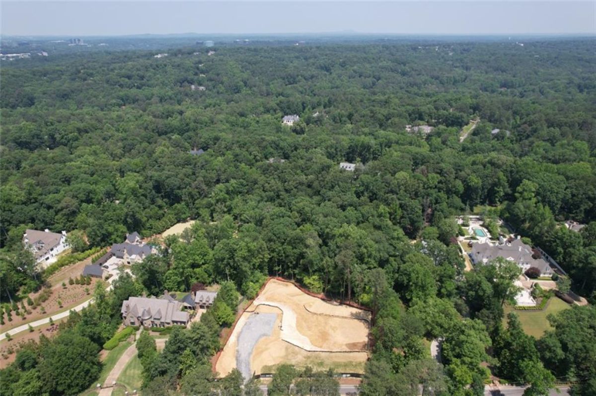 Part of the 2.03 acre land's aerial view.